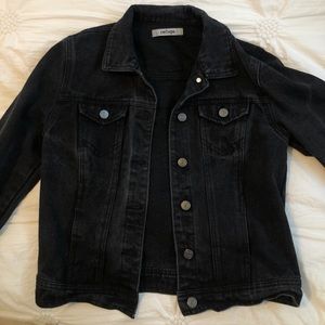 Black jean jacket